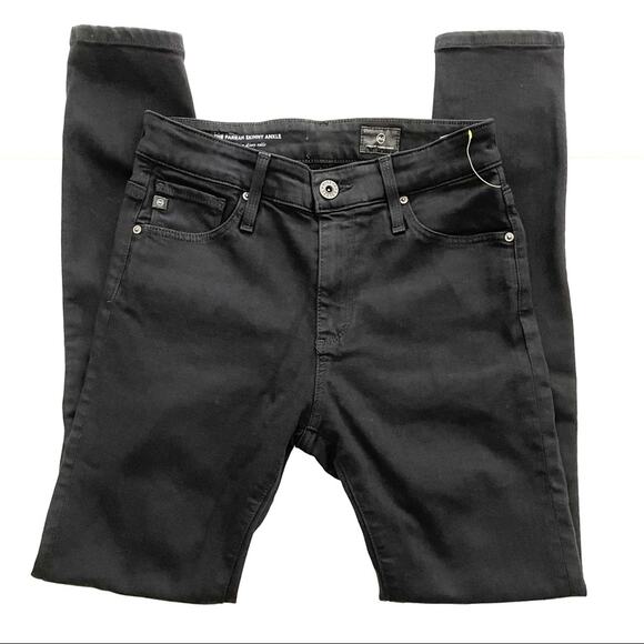 AG The Farrah High Waist Ankle Skinny Jeans Black - Picture 14 of 14